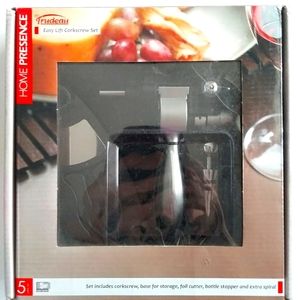 HOME Presence by Trudeau NIB Piece Easy Lift Corkscrew Set New